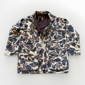 Vintage 10x Chore Coat Mens L Duck Camo Hunting Barn‎ Jacket 90s Gore-Tex